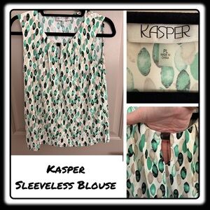 Kasper sleeveless blouse Petite Large (PL)